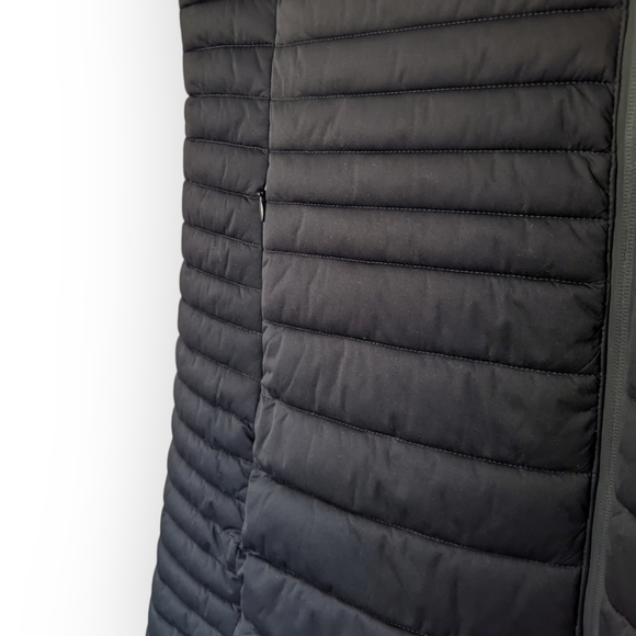 Save The Duck Women's Black Long Line Puffer Vest Size 5 - Picture 4 of 8